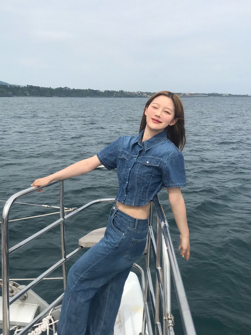 Horizon denim set up shirt