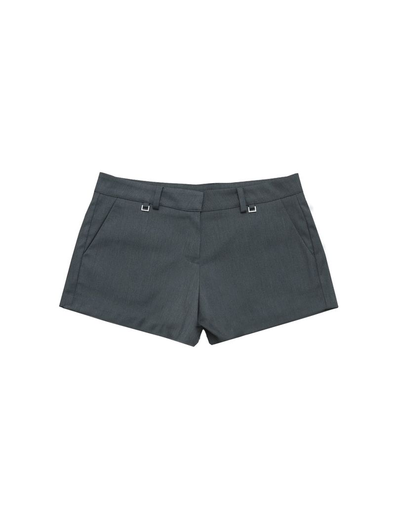 square ring low-rise pants