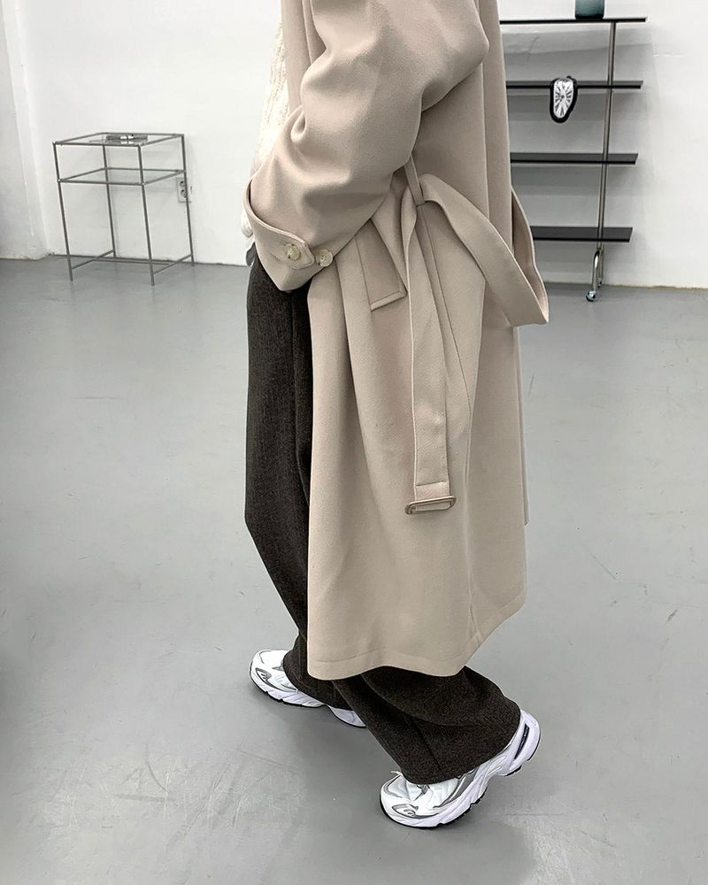 SI wool belted mac coat (3 colors)