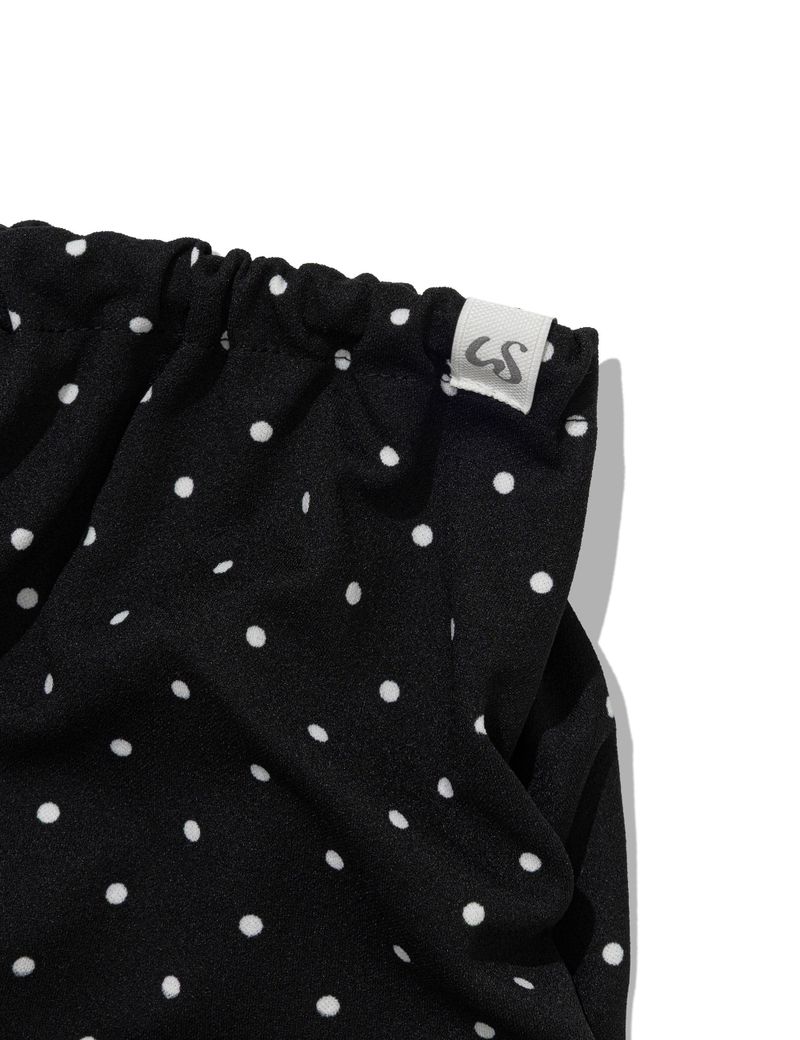 DOT SHIRRING LEG WARMER(BLACK)