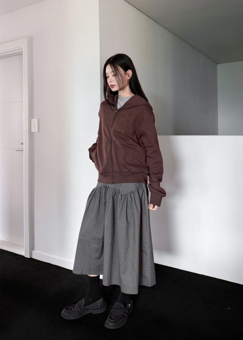 POCKET LINE COTTON SKIRT