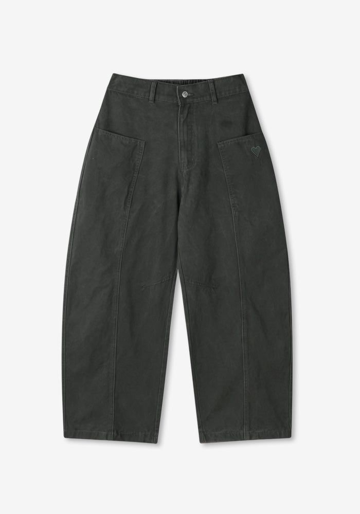 CO Hearts Patch Cottom Wide Pants