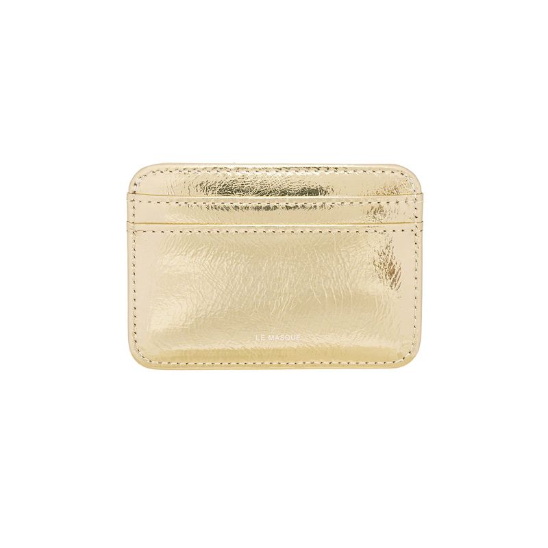 Daisy Slim Mini Transportation Card Wallet shine gold