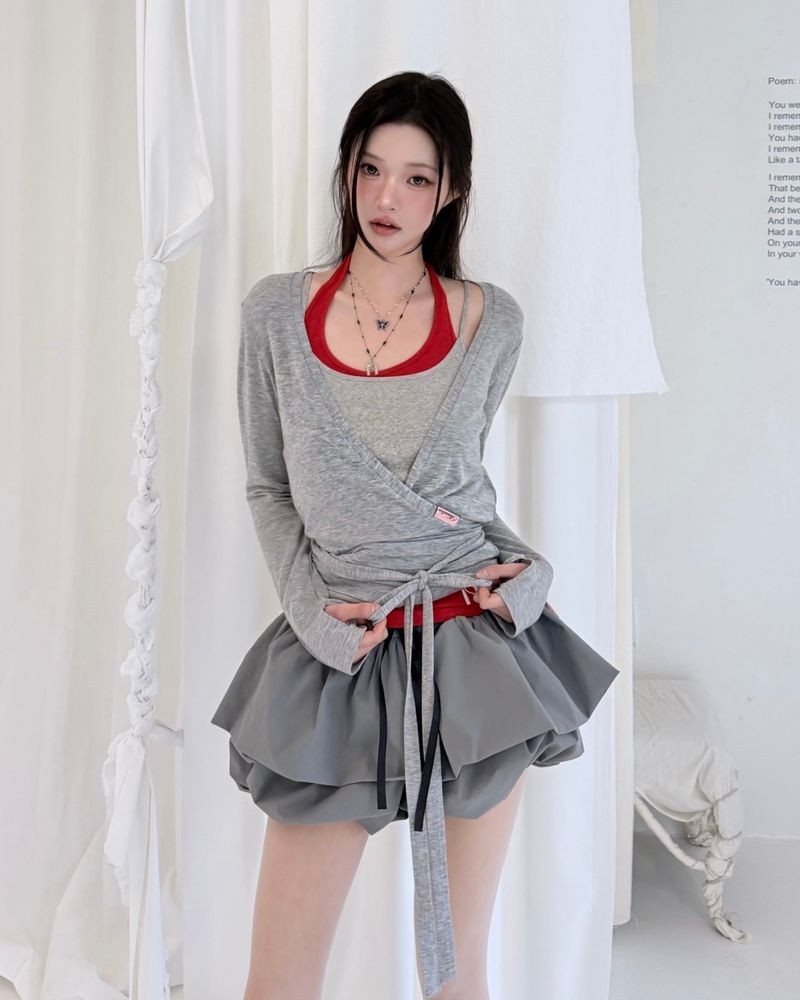 Cloud Bubble Mini Skort