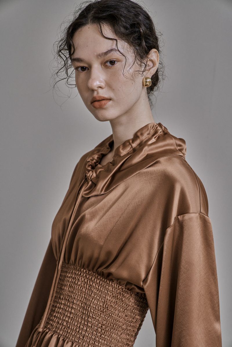SEYMOUR STRING BLOUSE_BROWN