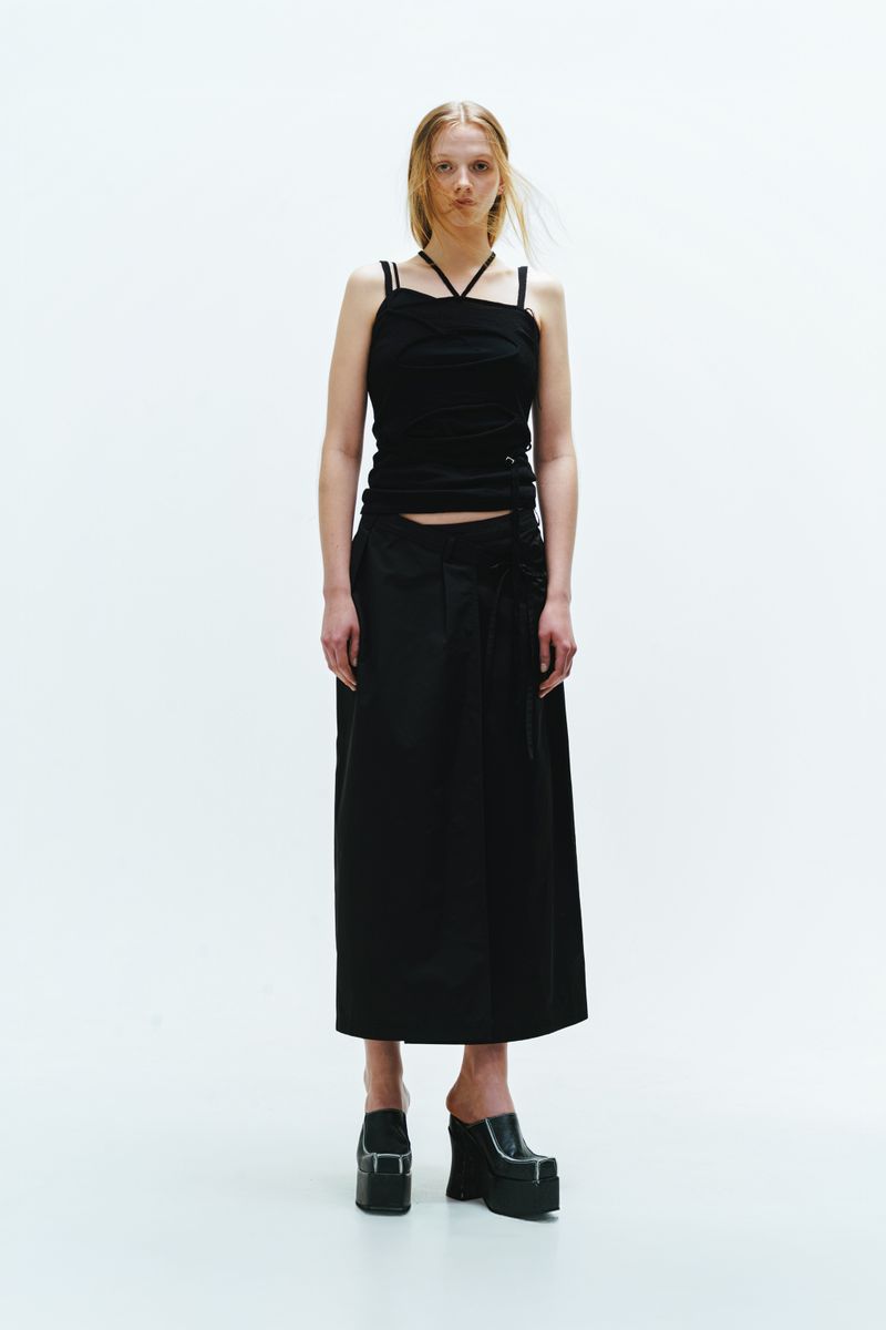 WRAP MAXI SKIRT