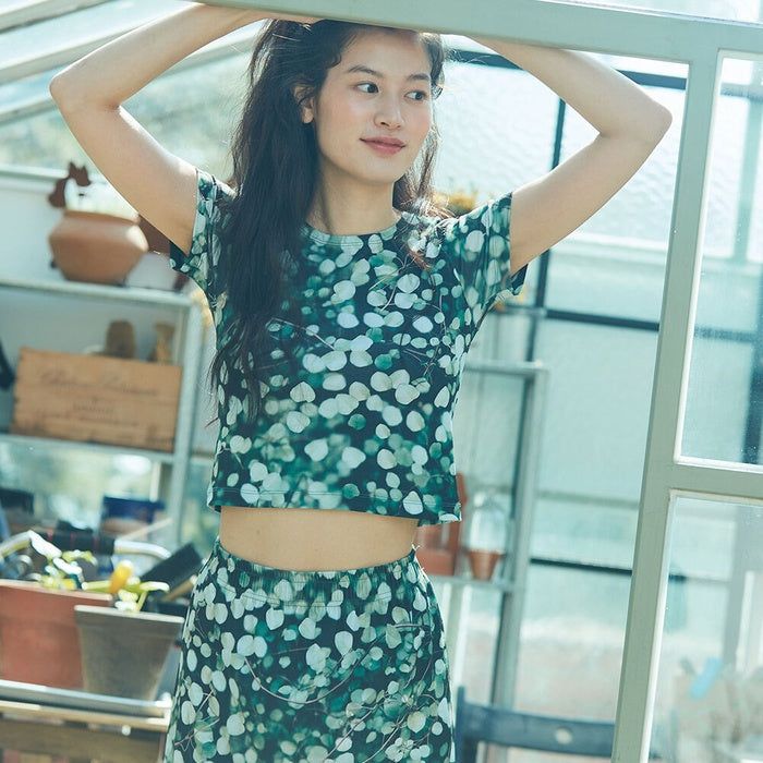 HOKUSPOKUS(ホクスポクス)の「Plant crop top / Green(Tops)」
