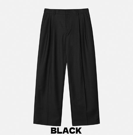 Woobin Two Tuck Wide Slacks