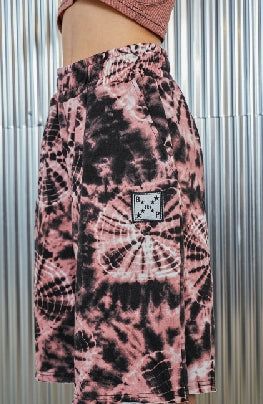 patch half pants_ pink