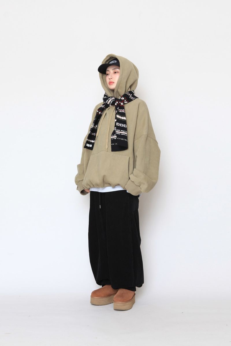 fleece-over hood