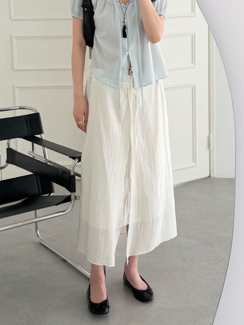 Radi Chiffon Layered Wrap Skirt