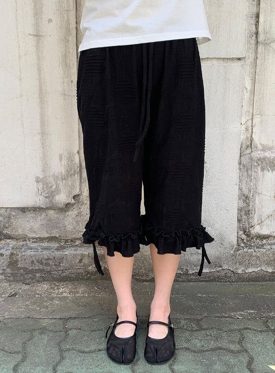 BAON（バオン）の「Harom Dot Capri Frill Banding Pants（Pants）」
