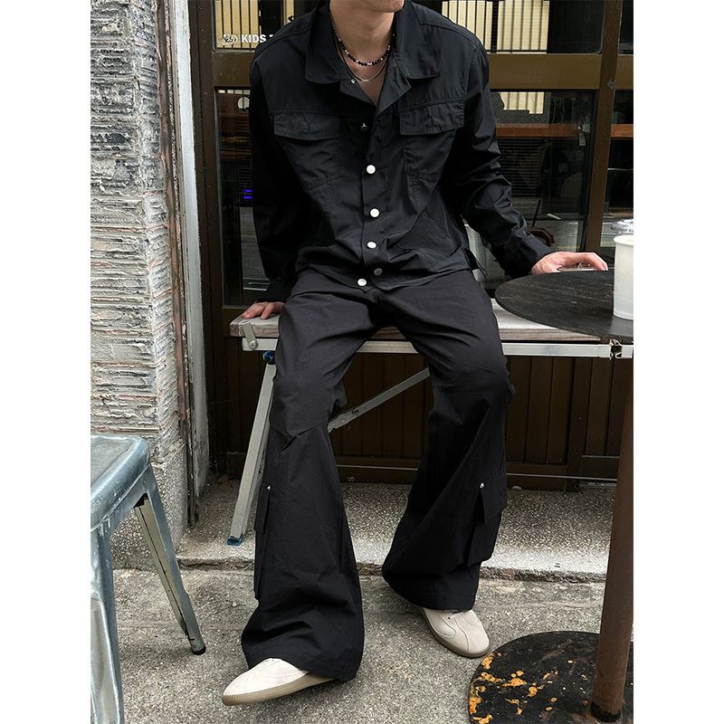 LAURANT（ロラン）の「[Unisex]サテンタッカーシャツジャケット(2color)（ジャケット/アウター）」