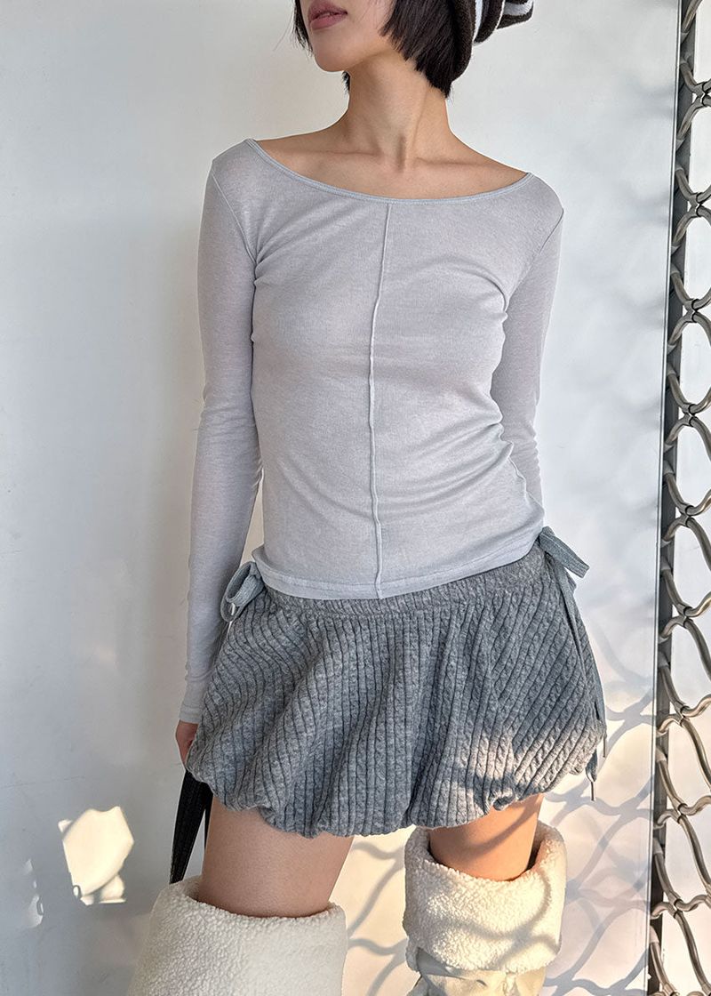 CABLE PUMPKIN SKIRT