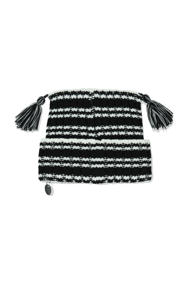 STRIPE SQUARE BEANIE