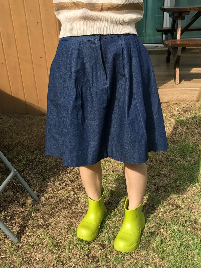 Bruni back banding midiskirt