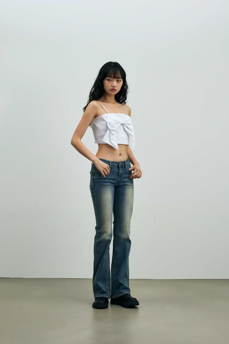 ARI RIBBON BUSTIER / WHITE