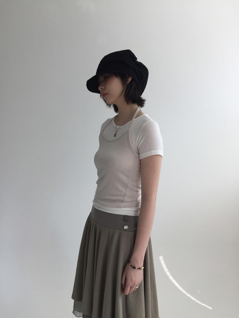 Merci Chiffon Midi Skirt (4color) 