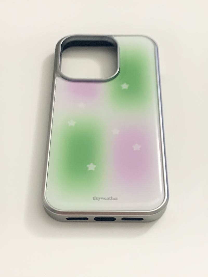 tiny weather（タイニーウェザー）の「season star epoxy silver case-spring（Smartphone Accessories）」