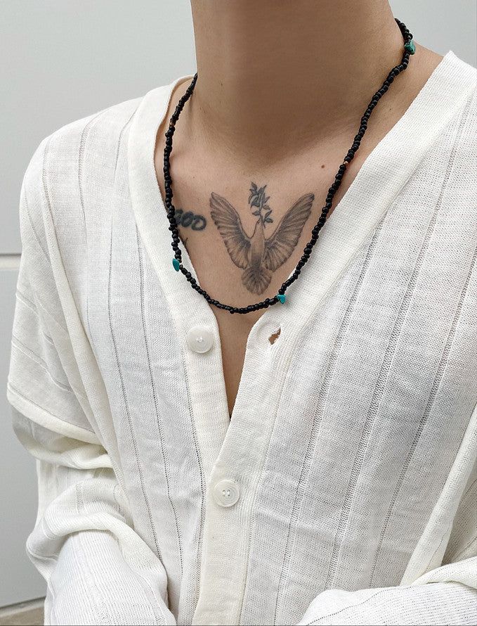 HOLY IN CODE（ホーリーインコード）の「No.8211 handmade glass beads necklace（Accessories）」