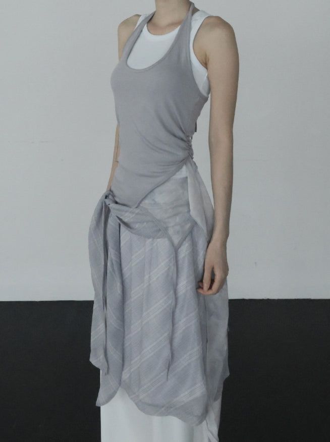 Ar knot check skirt