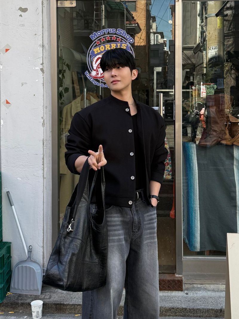 League wool crop cardigan jacket