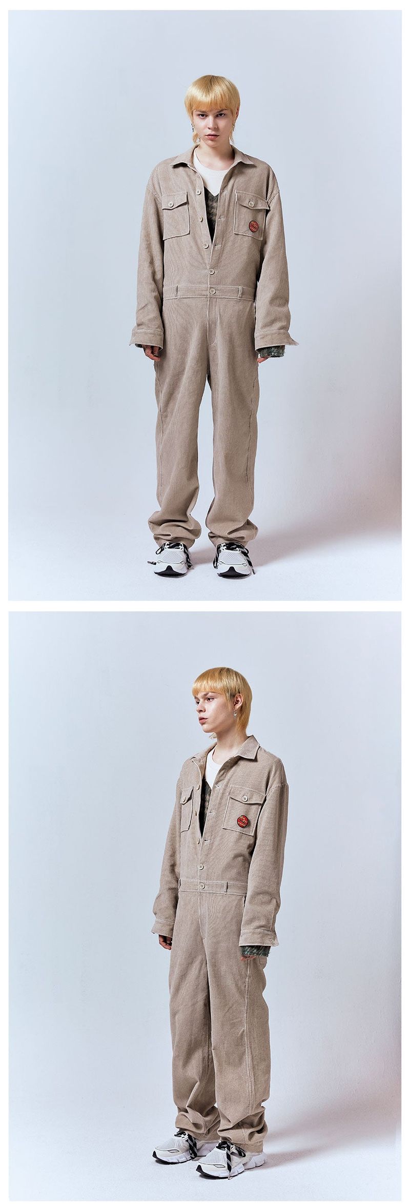 CASA CORDUROY JUMPSUIT [BEIGE]