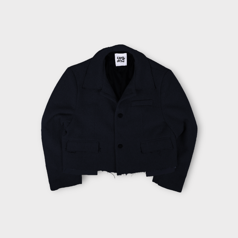 3 TAP Wool 50 Cut Off Crop Jacket (2color)