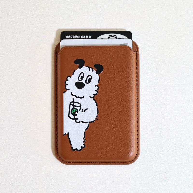 dunn dunny dunn（ダン ダニー ダン）の「コーヒーブラウンマグセーフカードウォレット（スマホグッズ/小物）」