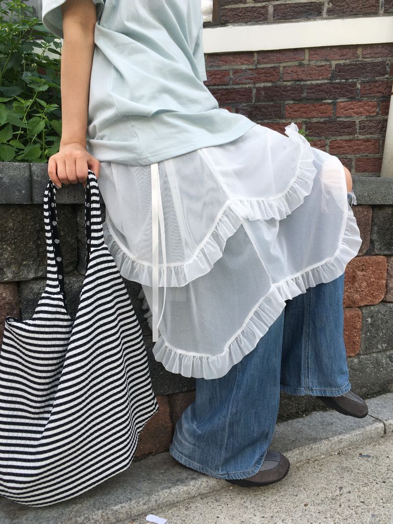 Romantic Sheer Layered Skirt
