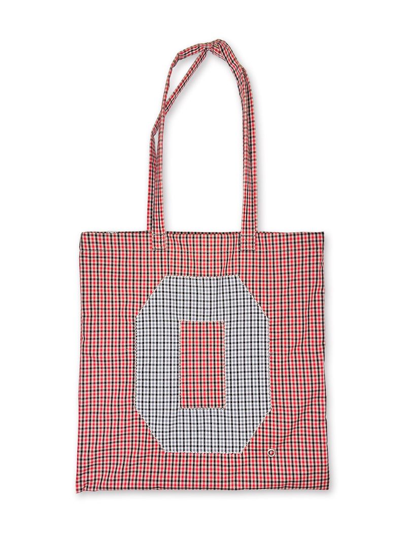 nought（ノウト）の「0 Applique Check Eco Bag / Red（Bags）」