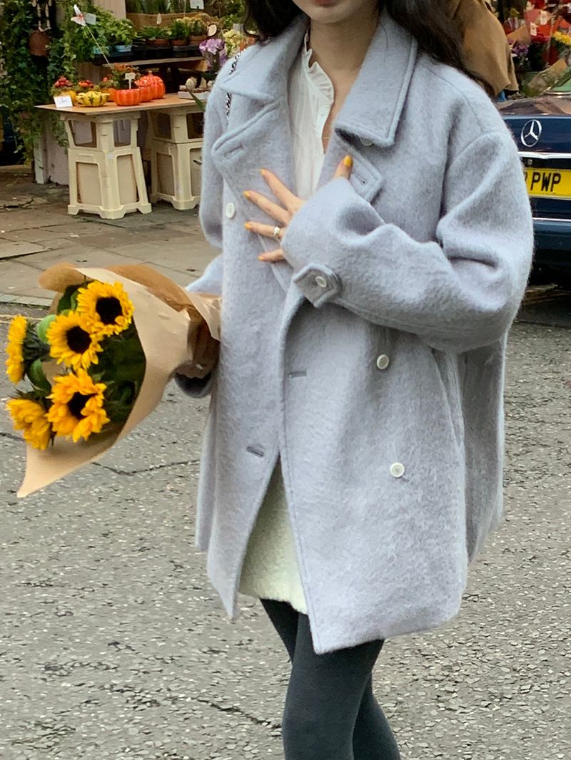 [MADE] Tion Mohair Handmade Pe Coat