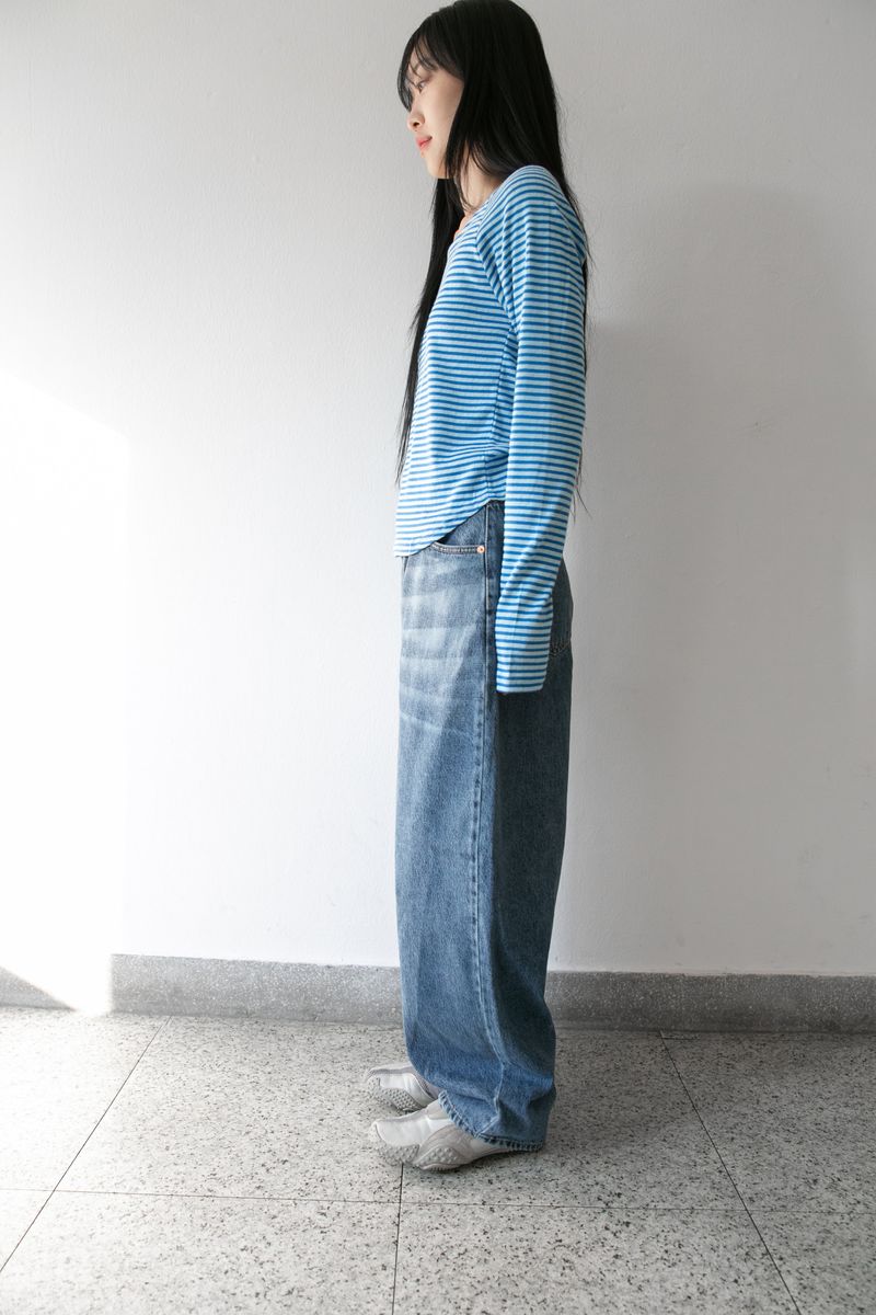 cats balloon denim pants(S-L)