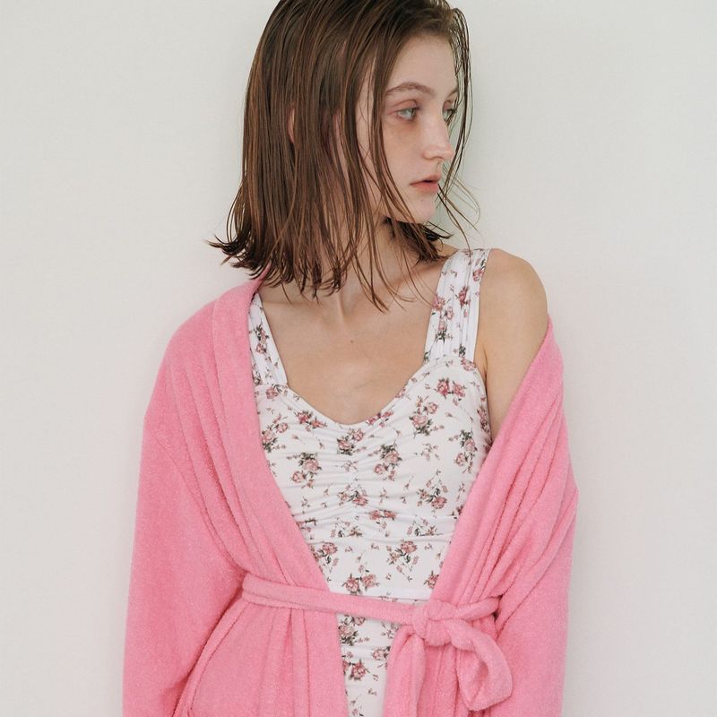  TOWEL BEACH ROBE, PINK
