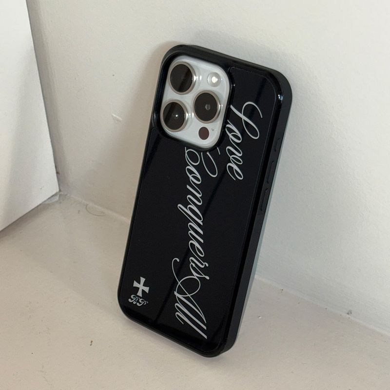 Love All glass case (black)