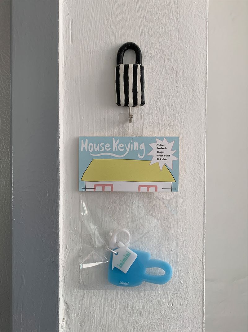 Bluecup keyring