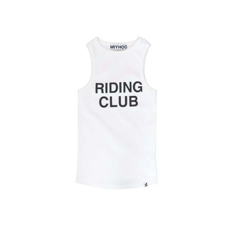 RIDING CLUB SLEEVELESS ( WHITE )