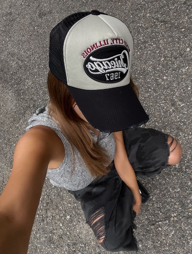 Chicago Damage Mesh Ball Cap