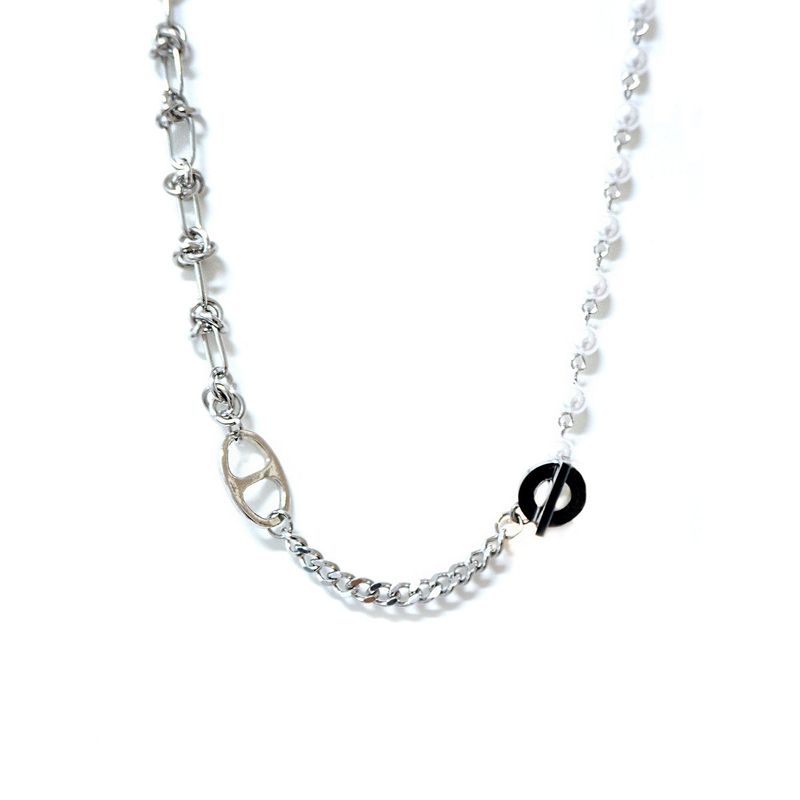 MIX CHAIN CAP NECKLACE
