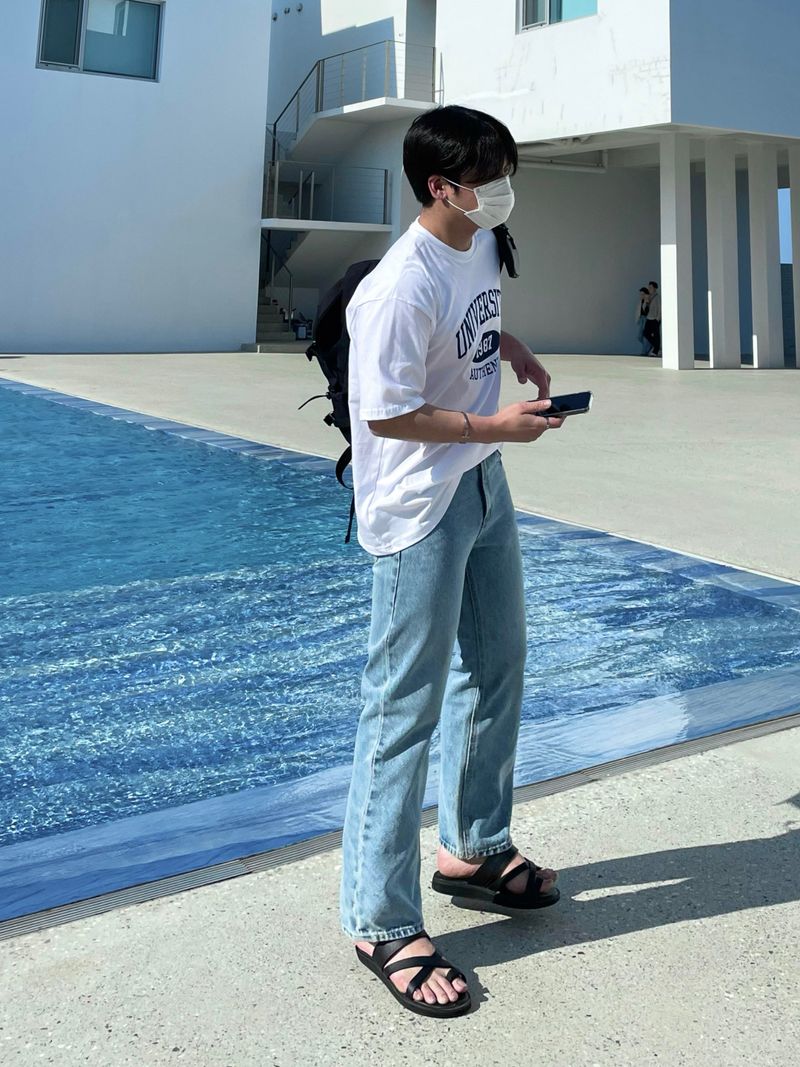  [MADE]WIND SEMI STRAIGHT DENIMA PANTS(S~2XL)