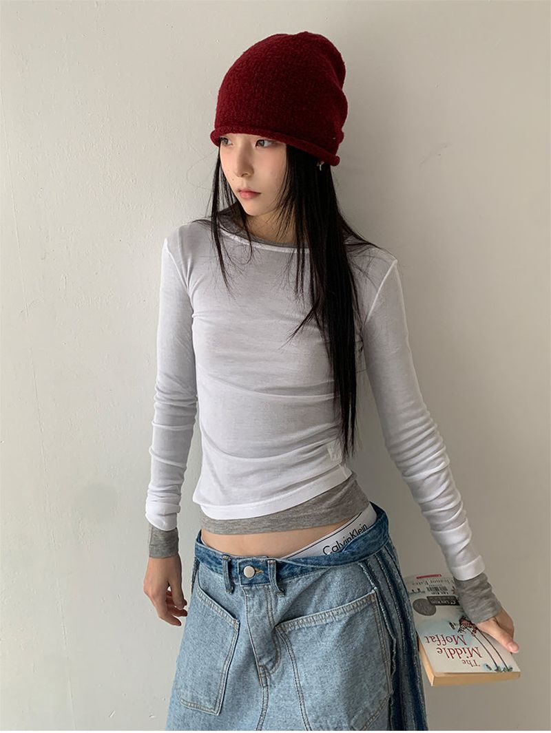 TENCEL LAYERED LONG SLEEVE (11C)