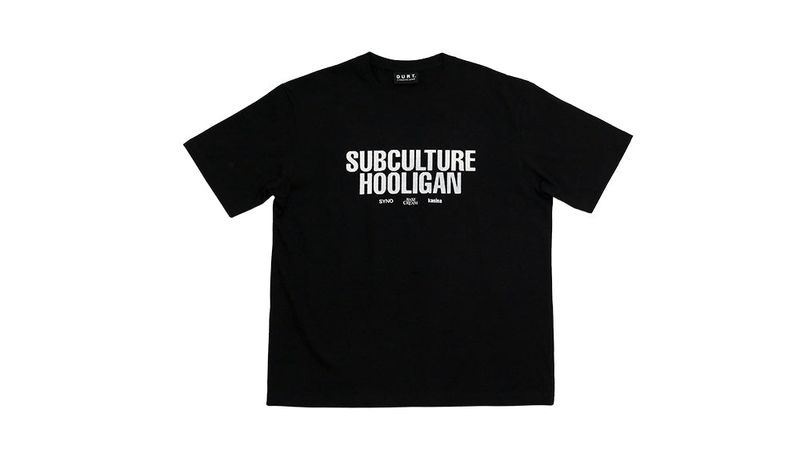 basecream（ベースクリーム）の「サブカルチャー フーリガン ロゴ T シャツ（トップス）」
