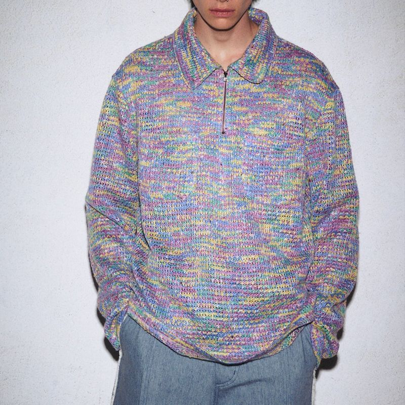 SOFT RAINBOW KNIT SHIRT