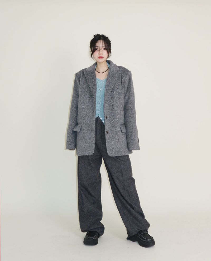 Winter Alpaca Formal Single Jacket (Wool Jacket) (Lining 2 Ounces)
