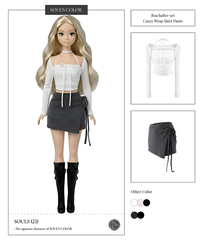 Casey Wrap Skirt Pants (2color)