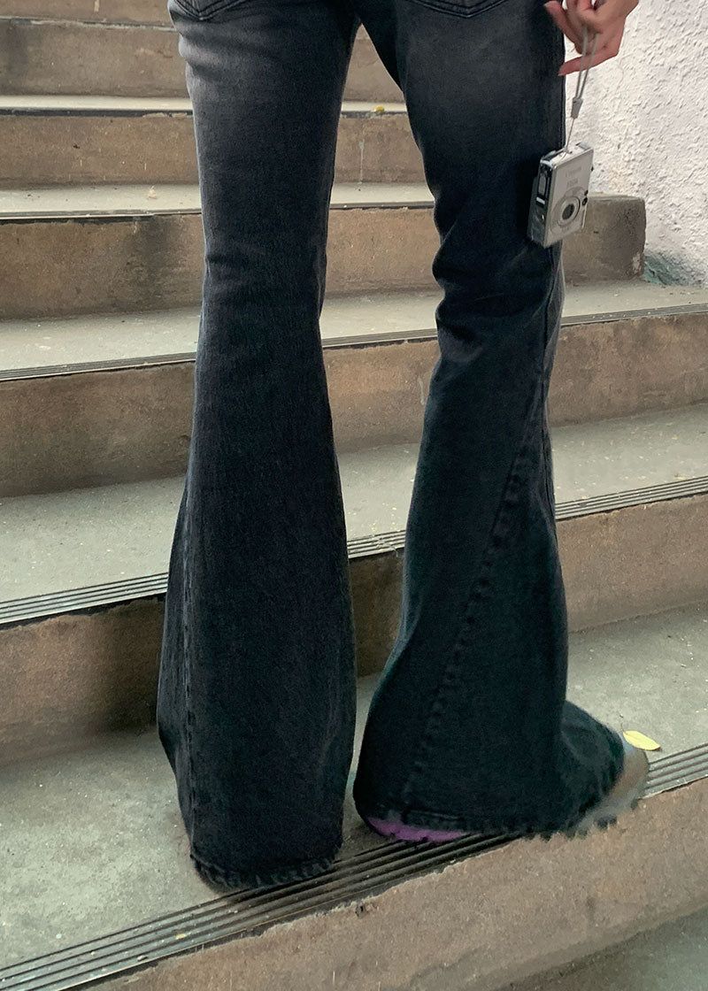 BLACK CAT BOOTS CUT DENIM