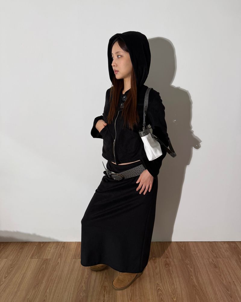 KUL（キュール）の「ポケットフリース SK [Black]（スカート）」