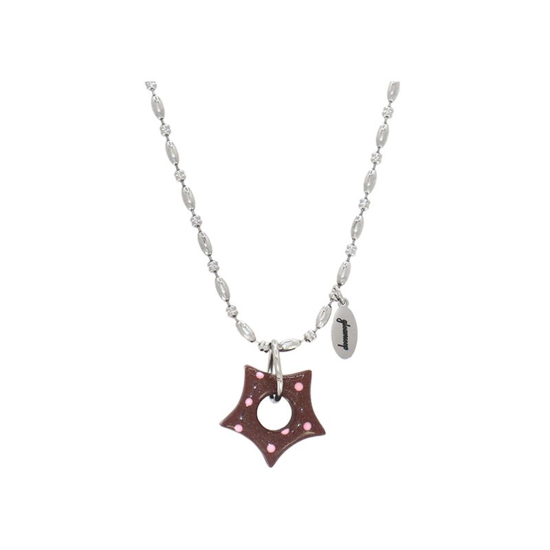 gleameep（グリームイープ）の「gleaming ツインリトルスターネックレス [brown]（アクセサリー）」