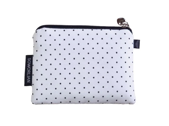 Multi Card wallet _Mini Dot White