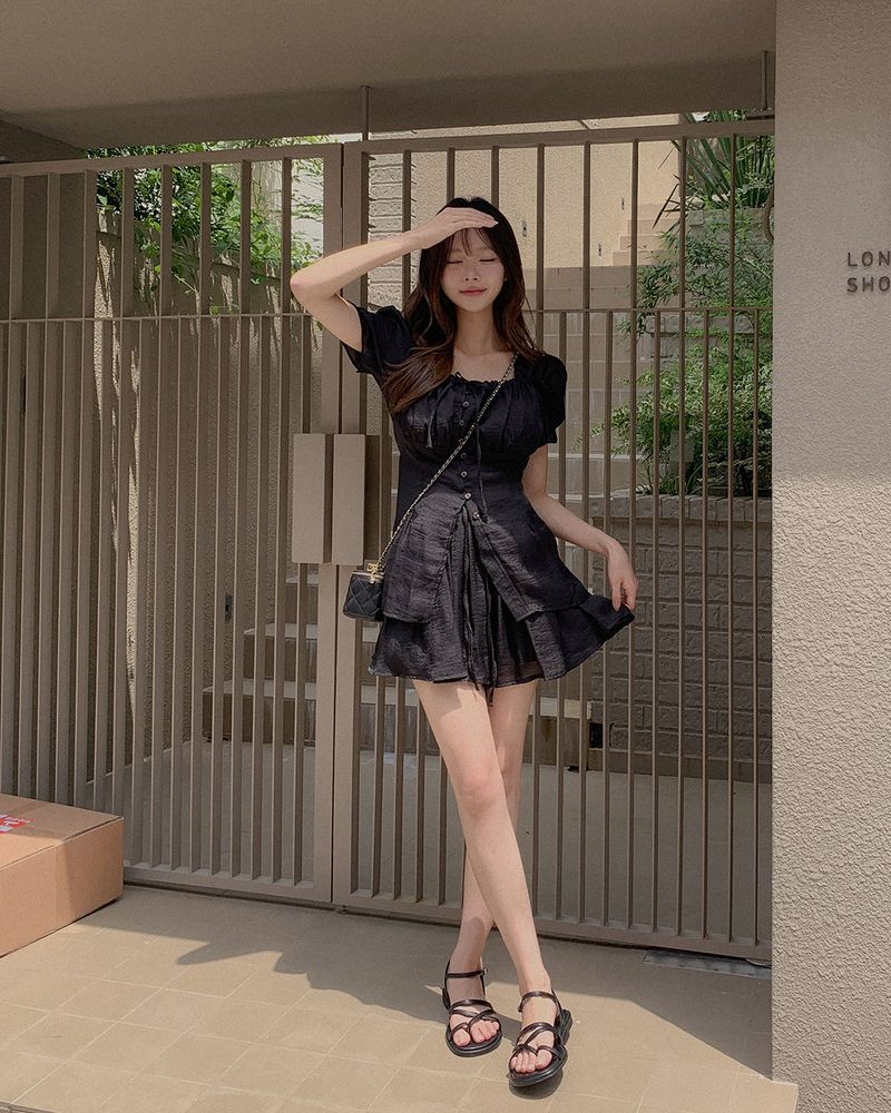 Sheet Blouse & Pants Set